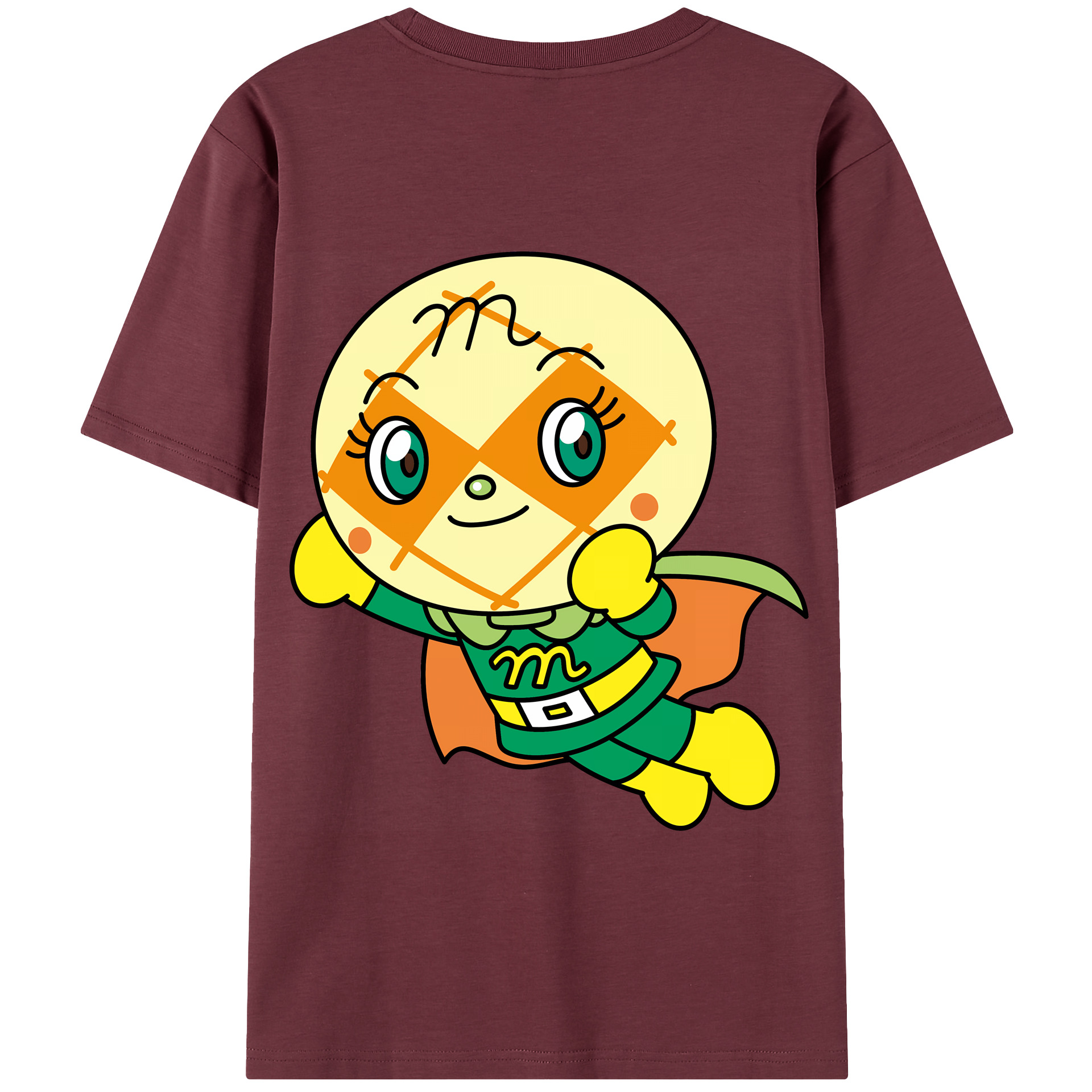 （画像用） アンパンマン Anpanman 綿100％半袖Tシャツ（背面プリント）